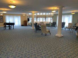 An interior shot of the dining room at the Imboden Creek Gardens facility, from the Imboden Creek Gardens Gallery.