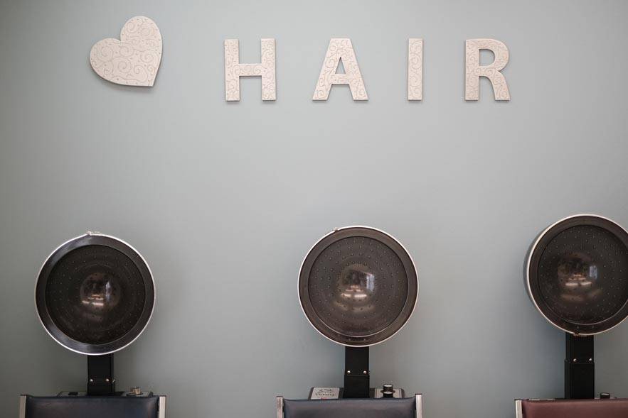 An interior shot of the hair dressing area at the Imboden Creek Gardens facility, from the Imboden Creek Gardens Gallery; a perk of the living features at the facility.